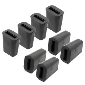 Lqs 791809698559 Kitchen Sink Rack Feet 8 Pack Black Rubber For Grid S