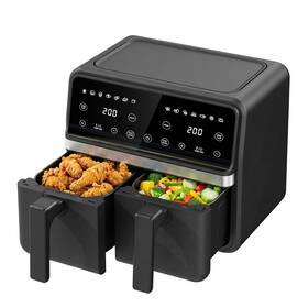 Ludatido Caf-r901-aus Dual Air Fryer With 2 Independent Baskets 9 Quart 2x4.5qt 2200w Doubl