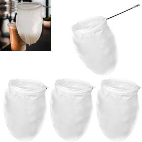 Luexbox 782806705425 4 Pack Ultra Fine Mesh Coffee Strainer Bag With 1 Frame Handle 200 Food Luexbox 782806705425 4 Pack Ultra Fine Mesh Coffee Strainer Bag With 1 Frame Handle 200 Food