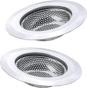 Lunyi 445038995912 2pcs Kitchen Sink Strainer 2.75 Inch Diameter - Stainless Steel Basket