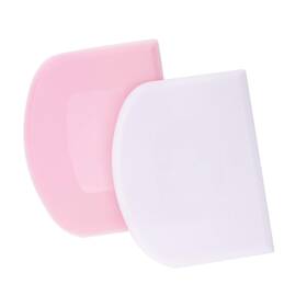 D01052 Luter 2 Pieces 12 X 9.5 Cm Pastry Horn Plastic Dough Scraper For Kitchen