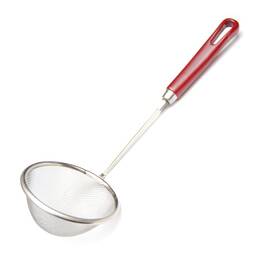 Luxxii 650415978854 3 Inch Diameter Stainless Steel Mini Mesh Strainer With Non Slip Handle And Hook