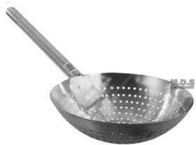 M.d.s Cuisine Cookwares 846409002036 Stainless Steel Stir Fry Skimmer Strainer 25 Inch Long Paddle Cazo Pala Carnitas