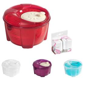 Mabel Home 641605829711 Salad Spinner Tosser And Mixer 55 Quart Vegetable Extra Salt&peppe