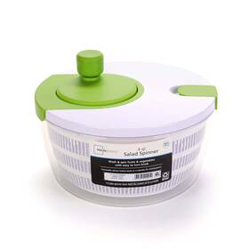 D991 Mainstays 4 Quart Salad Dehydrator Vegetable Dryer Green Glazed 1.55 Lbs Bpa Free