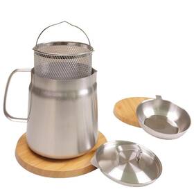 Maiqidd 305143255403 304 Stainless Steel Large Capacity Multi-functional Oil Filter Tank Cooking