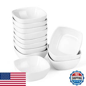 B0cjy1gsrj Malacasa 12-pack 5 Oz Porcelain Ramekins Dip Bowls Dipping Sauce Dishes