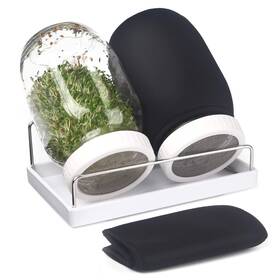 Mlcv01w Malastar Complete Sprouting Jar Kit 2 Wide Mouth Mason Jars 316 Screen Sprout Lids Mlcv01w Malastar Complete Sprouting Jar Kit 2 Wide Mouth Mason Jars 316 Screen Sprout Lids