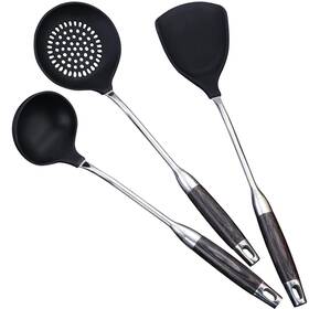 Marte 224034618541 Nonstick Wok Spatula And Ladle Skimmer Spoon Tools Set - 16.6inch Heat Resist