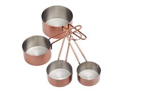 Master Class 721866416483 Masterclass Stainless Steel Measuring Cups Set 17 X 12 22 Cm Silver/brown