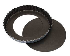 B00237src6 Matfer Bourgeat Exopan Fluted Tart And Quiche Pan With Removable Bottom 9 1/2 Inch