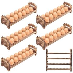 Baskets-22 Maxcheck 6 Layers Wooden Egg Holder Storage Up To 72 Countertop Stackable Fre