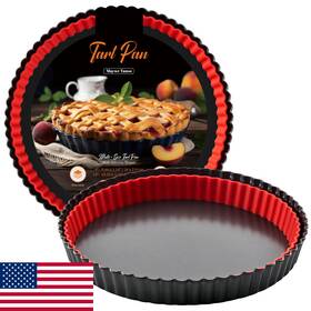 B0cw1tgw7g Maywe Tanso 10 Inch Non-stick Tart And Quiche Pan With Removable Bottom Carbon Steel