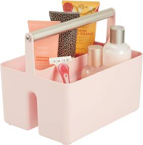 06175mdbsteu Mdesign Under Sink Storage Plastic And Metal Ab9012 Light Pink/satin