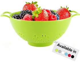 Meadow Lane 850034455136 6-inch Small Colander Bpa-free Dishwasher Safe Double Handles Compact Foo Meadow Lane 850034455136 6-inch Small Colander Bpa-free Dishwasher Safe Double Handles Compact Foo