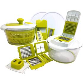 Megachef 658580750596 Salad Maker Set With Storage Lids