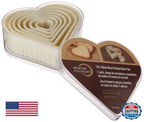 B010eiow9m Mercer Culinary 7-piece Heart Fluted Nylon Cutter Set - Durable And Versatile B010eiow9m Mercer Culinary 7-piece Heart Fluted Nylon Cutter Set - Durable And Versatile