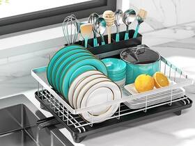 Merrybox Dd42-01 Stainless Steel Dish Drying Rack For Kitchen Counter Sink Rustpr