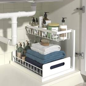 Kdr-srw001-vc Merrylun Under Sink Organizers Metal Pull Out And 1 Pack White Kdr-srw001-vc Merrylun Under Sink Organizers Metal Pull Out And 1 Pack White
