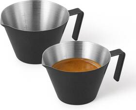 G5112 Mhw-3bomber Espresso Measuring Cup 2 Pack Double Shot 1.0 Matte Black/2 Pcs