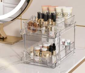 00316072420 Mian Sons & Brothers 2-tier Closet Organizers And Storage Bathroom Transparent