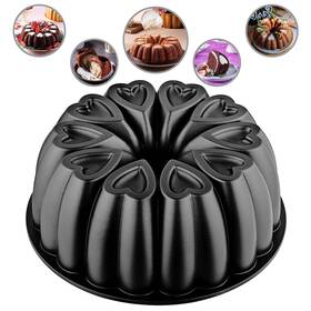 B09dvkzrzv Mienca Heart Shaped Non-stick Aluminum Cake Pan Titanium Coated 12-cup