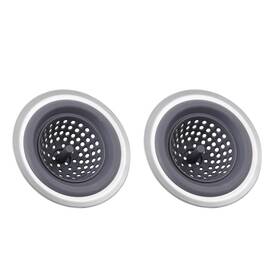 Miibox 198401007190 Silicone Kitchen Sink Drains Strainer Wide Rim 4.65 Inch Diameter 2 Pack
