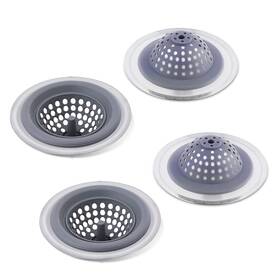 Miibox 840166269015 Silicone Kitchen Sink Drains Strainer Wide Rim 4.65 Inch Diameter 4 Pack