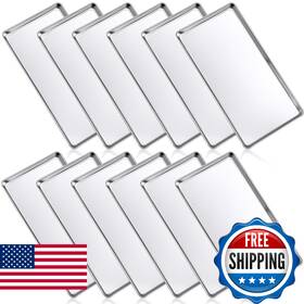 B0f5w2lq92 Mimorou 12 Pcs Baking Sheet Stainless Steel Cookie Small Metal Pans Profes