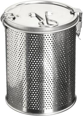 Minecook 804982357129 Commercial Grade D 3.9 Inch X H 5.3 Genuine Stainless Steel 18/8 Perforated Stra