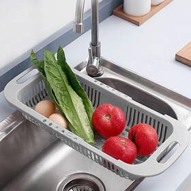 Minesign 445011688695 Extendable Colander Over The Sink Drain Basket Adjustable Fruits And Ve Minesign 445011688695 Extendable Colander Over The Sink Drain Basket Adjustable Fruits And Ve