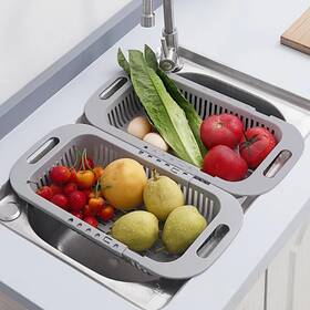 Minesign 445044377368 2 Pack Extendable Over The Sink Colander Fruits And Vegetables Washing Minesign 445044377368 2 Pack Extendable Over The Sink Colander Fruits And Vegetables Washing