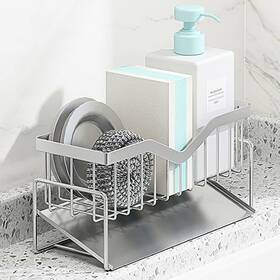 Mingfanity 722687783990 Kitchen Sink Caddy Sponge Holder Quick Draining Sus 304 Stainless Steel Spo