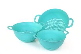 Mintra Home 221236048268 Colander 3 Piece - Teal
