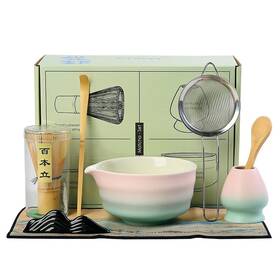 Mochachaju 702999269351 Matcha Whisk Set - Bowl And Bamboo Scoop Spoon Sifter
