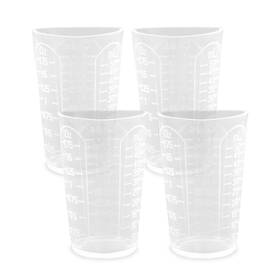 Cn-flus-010 Modixun 4pcs Silicone Resin Measuring Cups Thick Mixing 50ml