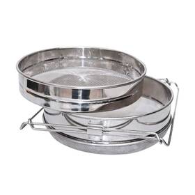 Moduoduo 033985921107 Honey Strainer Stainless Steel Double Sieve Bee Keeping Equipment Filter