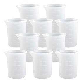 Moukiween-053 Moukiween 791523808043 10 Pcs 100ml Silicone Measuring Cups For Resin Non-stick 100 Milliliters A