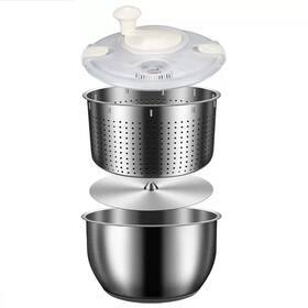 Mounw 463249968159 6l Salad Spinner Stainless Steel Large Vegetable Washer Pp Lid For F