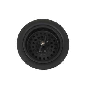 Mr. Scrappy 707534026017 3.5 Inch Sink Drain Assembly With Twist Lock Basket Strainer Solid Brass Black Mr. Scrappy 707534026017 3.5 Inch Sink Drain Assembly With Twist Lock Basket Strainer Solid Brass Black