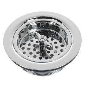 Mr. Scrappy 707534026086 3.5 Inch Sink Drain Assembly With Twist Lock Basket Strainer Solid Brass Polish Mr. Scrappy 707534026086 3.5 Inch Sink Drain Assembly With Twist Lock Basket Strainer Solid Brass Polish
