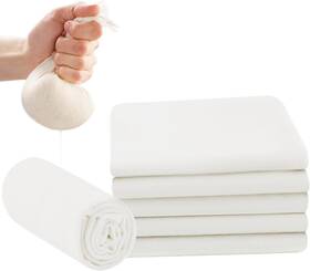 Muomdid 445011296227 6-pack Grade 100 Cheese Cloths For Straining 20x20 Inch Reusable Cotton Muslin