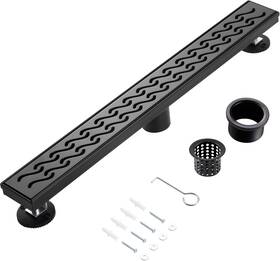 Lsd-08a-36b Muschbath 36 Inch Linear Shower Drain Matte Black Flat Tile-in Grate 304 Stainless Lsd-08a-36b Muschbath 36 Inch Linear Shower Drain Matte Black Flat Tile-in Grate 304 Stainless