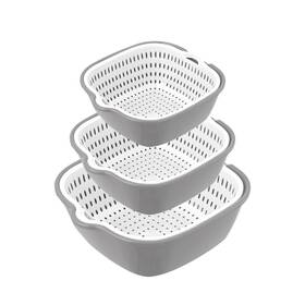 Musgeir 798942711343 Washing Vegetable Baskets In The Kitchen Fruit Multi-layer Stackable