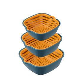 A235 Musgeir Vegetable Washing Baskets In The Kitchen Fruit Multi-layer Stackable A235 Musgeir Vegetable Washing Baskets In The Kitchen Fruit Multi-layer Stackable