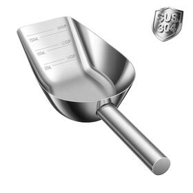 Gls-180 Mutclord Pet Cat-dog Food-scoop 3/4 Cup 304 Stainless Steel Scoop Gls-180 Mutclord Pet Cat-dog Food-scoop 3/4 Cup 304 Stainless Steel Scoop