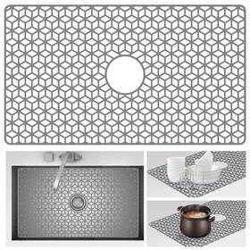 075222 Muyoka Silicone Sink Protectors For Kitchen 30.98 Inch X 17.72 Mat F