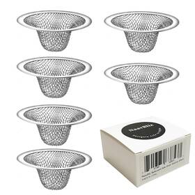 Sd022 Naavbliz 6-pack Bathroom Mesh Sink Drain Strainer - 2.12 Inch Top / 1 Small Stainless Ste