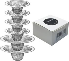 Sd023 Naavbliz 6-pack Bathroom Sink And Tub Drain Strainer Screen Mesh 2 Sizes 2.12 Inch 2.75
