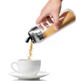 Mksc1l Neodaco 14oz Glass Sugar Dispenser With Spout Refillable Pour Shaker For Coffee Bar